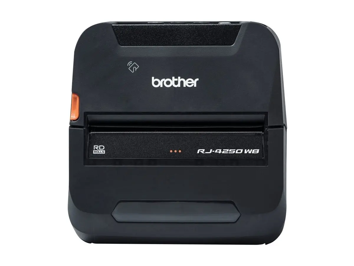 BROTHER RuggedJet RJ-4250WB Εκτυπωτής ετικετών άμεσης θερμικής εκτύπωσης, ρολό 113mm 203dpi 127mm/sec USB 2.0 Wi-Fi NFC Bluetooth 4.2