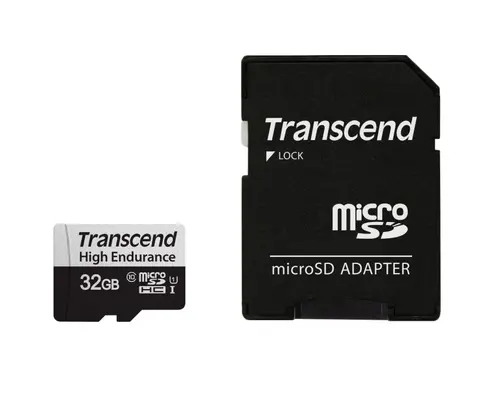 Μνήμη, Transcend 32GB micro SD με αντάπτορα U1, High Endurance - 1