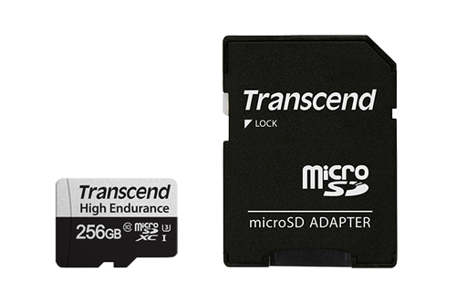 Памет, Transcend 256GB micro SD w/ adapter U3, High Endurance