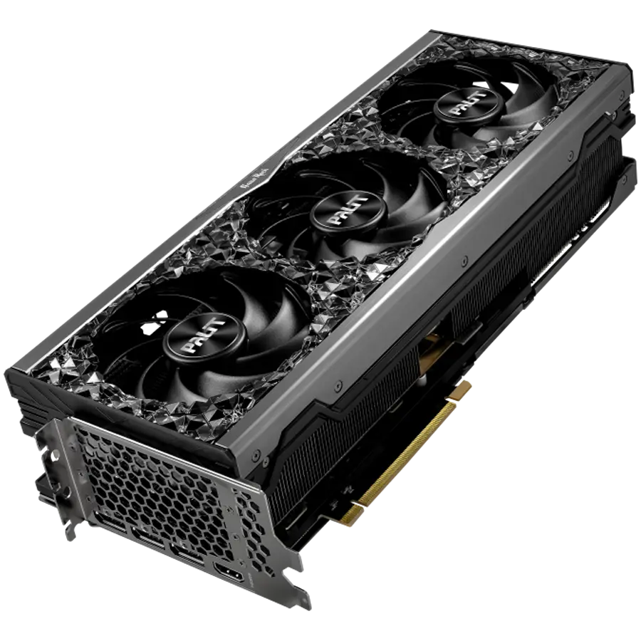 PALIT GeForce RTX 4090 GameRock OC 24GB GDDR6X 384bit, 1x HDMI 2.1a, 3x DP 1.4a, 3 Fan, 3x 8-pin pwr connector, 1000W, NED4090S19SB-1020G - image 4