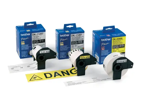 Хартиена лента BROTHER непрекъсната Film Yellow 62mm X 15.24m for QL-5xx