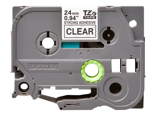 BROTHER TZES151 24mm ΜΑΥΡΟ ΣΕ ΔΙΑΦΑΝΗ ΑΥΤΟΚΟΛΛΗΤΗ ΤΑΙΝΙΑ - 1