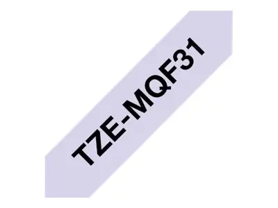 BROTHER TZe-MQF31 tape black/pastel light lilac 12mm/4m - image 2