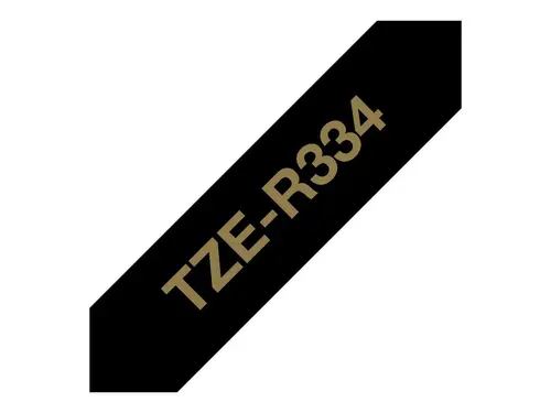 BROTHER P-Touch 12mm black/gold ribbon tape - 2