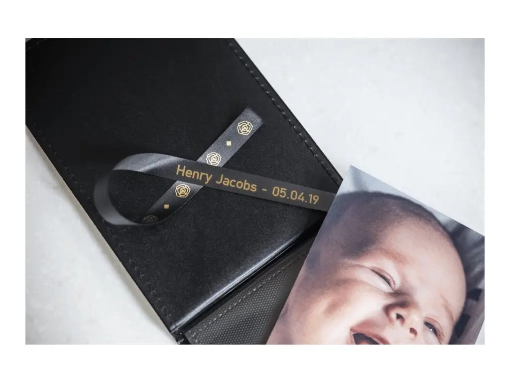 BROTHER P-Touch 12mm black/gold ribbon tape - image 3