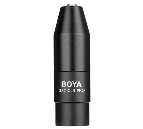 Convertor BOYA 3.5mm TRS la XLR, 12-48V Phantom Power 35C-XLR Pro - 1