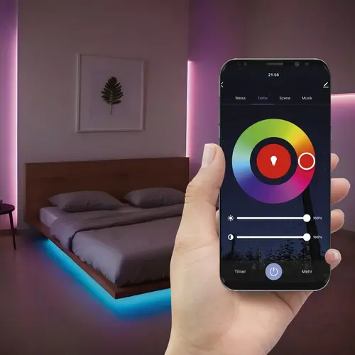 HAMA Неонова LED лента, RGB, WLAN, външна IP44, 176634 - image 15