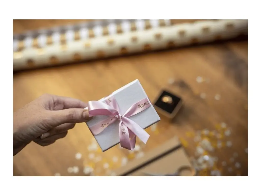 BROTHER TZe-RE34 textile tape gold/pink 12mm/4m - image 3