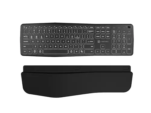 Клавиатура, Natec wireless bluetooth keyboard PORIFERA x-scissors, backlit ergonomic us layout - image 3