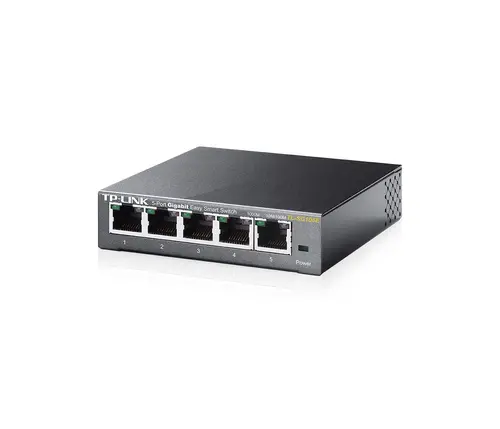TP-Link TL-SG105E 5-Port Gigabit Desktop Easy Smart Switch, 5 10/100/1000Mbps RJ45 ports, MTU/Port/Tag-based VLAN, QoS, IGMP Snooping, Green technology, Metal Casing, Desktop/Wall mount - image 2