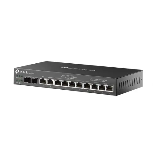 TP-Link ER7212PC Omada Gigabit VPN Router with PoE+ Ports and Controller Ability, 2× G SFP WAN/LAN Port, 1× G RJ45 WAN Port, 1× G RJ45 WAN/LAN Ports, 8× G PoE+ RJ45 LAN ports, 802.3at/af, 110 W PoE Power, 3-in-1 (Router, PoE+ Switch, Controller) - image 2