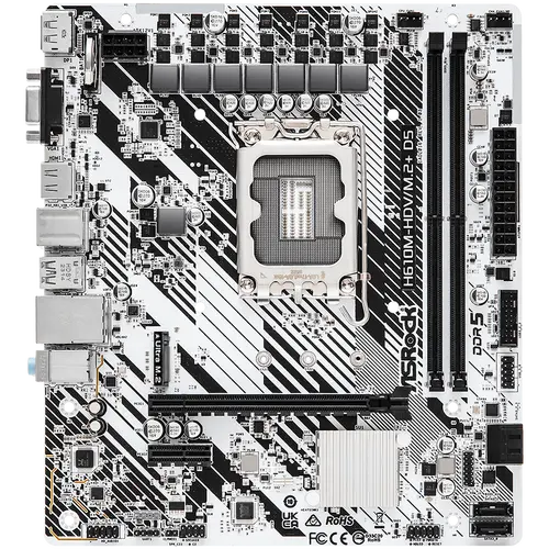 ASROCK H610M-HDV/M.2+ D5 mATX LGA1700 DDR5 - image 1