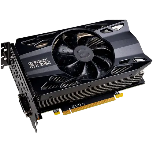 EVGA GeForce RTX 2060 SC GAMING, 6GB GDDR6, 192 bit, 336 GB/s, 14000 MHz Effective Mem Clock, 1710 MHz Boost Clock, 1920 CUDA Cores, PCIe 3.0, DVI-D, HDMI, DP, RAY TRACING, 500W or greater PSU, 3Y - image 1