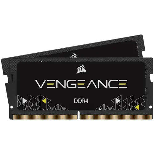 CORSAIR DDR4 3200MHz 16GB 2x8GB SODIMM Unbuffered 18-20-20-38 Black PCB 1.2V Intel Core i7 and AMD Ryzen 4000 Series notebooks