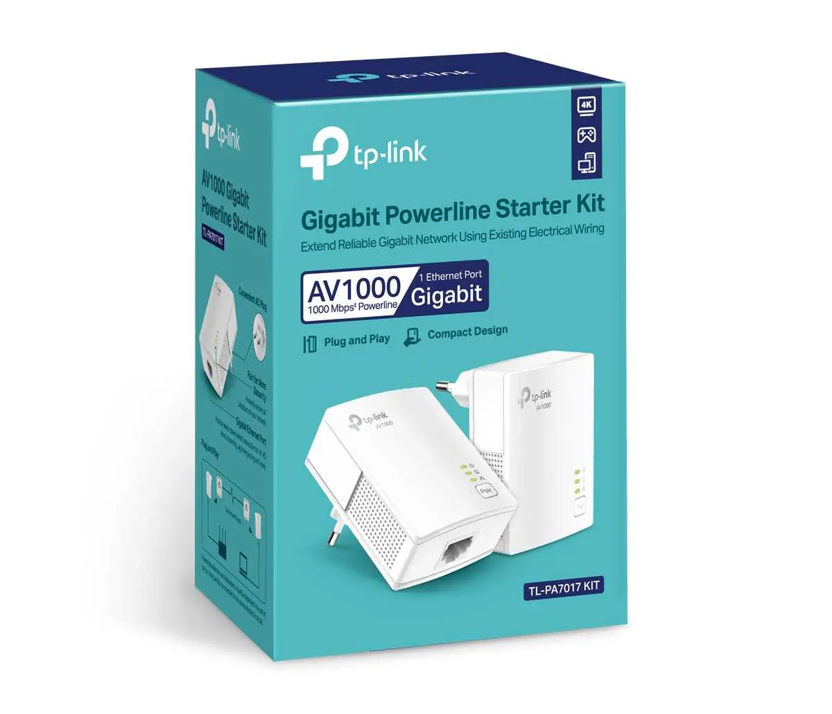 Προσαρμογέας PowerLine TP-Link TL-PA7017 KIT - image 2