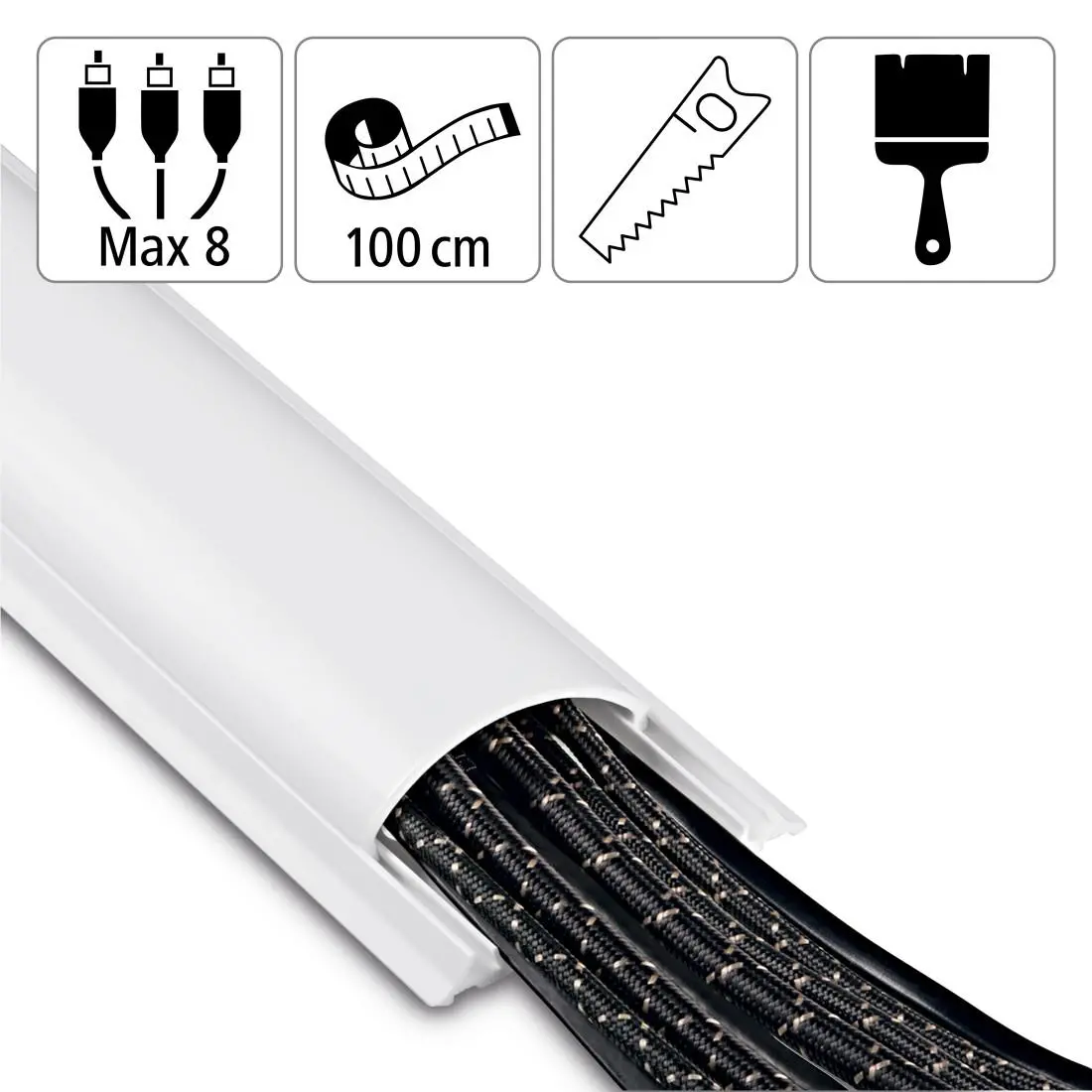 Канал PVC за скриване на кабел-100х7х2,1 см, 220894 - image 6