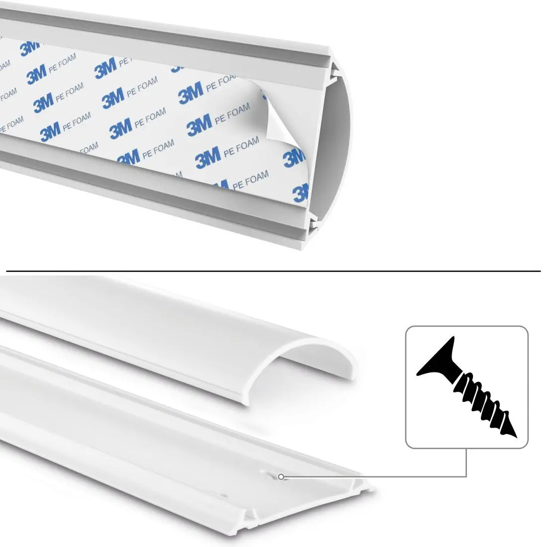 Канал PVC за скриване на кабел-100х7х2,1 см, 220894 - image 7