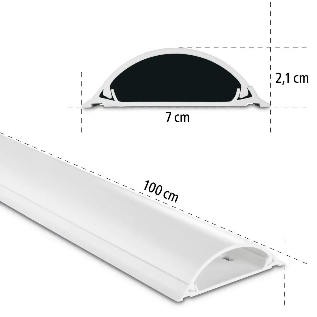 Канал PVC за скриване на кабел-100х7х2,1 см, 220894 - image 8
