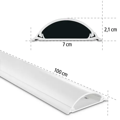 Канал PVC за скриване на кабел-100х7х2,1 см, 220894 - image 8