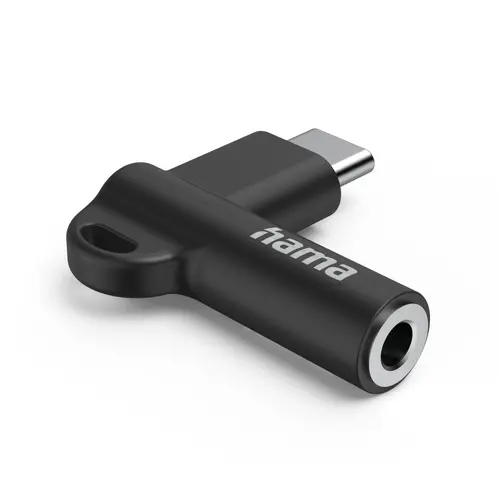 Адаптер Hama, USB-C – 3,5 mm жак, Aux, 90°, 201701 - image 1
