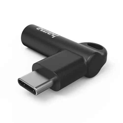 Adaptor Hama, USB-C – jack 3,5 mm, Aux, 90°, 201701 - 3
