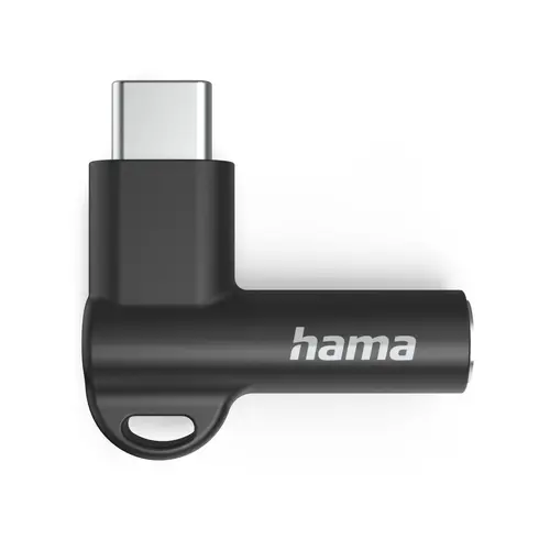 Адаптер Hama, USB-C – 3,5 mm жак, Aux, 90°, 201701 - image 3