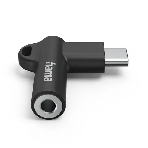 Adaptor Hama, USB-C – jack 3,5 mm, Aux, 90°, 201701 - 1