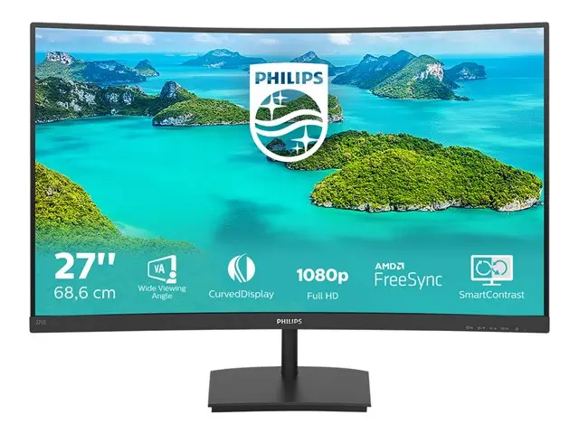 Display Philips 27 VA Curved 1500R WLED, 1920x1080 75Hz, 178/