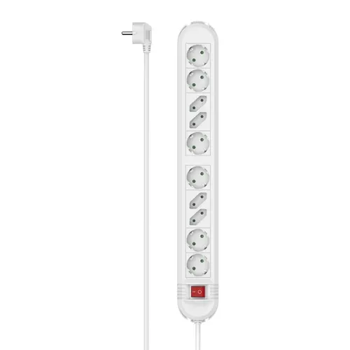 HAMA Prelungitor cu 10 prize, buton pornit/oprit, 223041 - 1