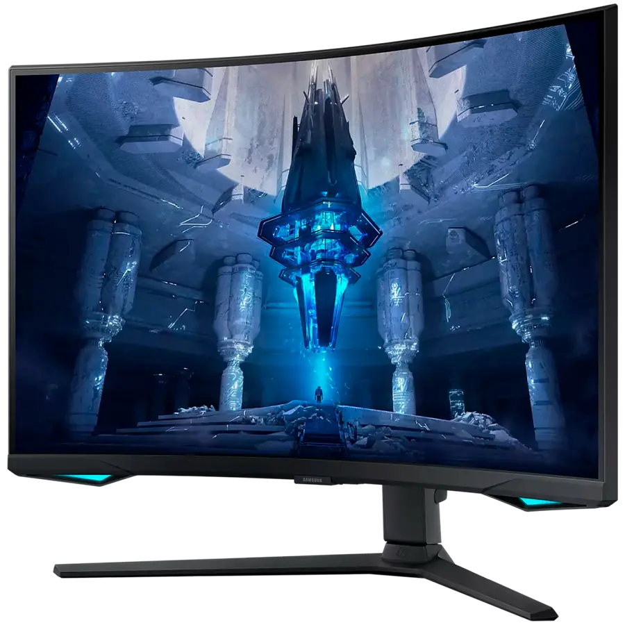 Monitor LED Samsung LS32BG750NPXEN Odyssey G75NB, 32" UHD Curved 1000R 16:9 (3840x2160) VA 165Hz, 350 cd/㎡, 1m:1, Q HDR 2000, 1ms (GTG), 178/178, FreeSync PP, 1xDP 2xHDMI, 2xUSB 3.0 , 3.5 Jack, Tilt/Pivot/Swivel/HeightAdj (120mm), VESA 100x100, 3Y - image 1