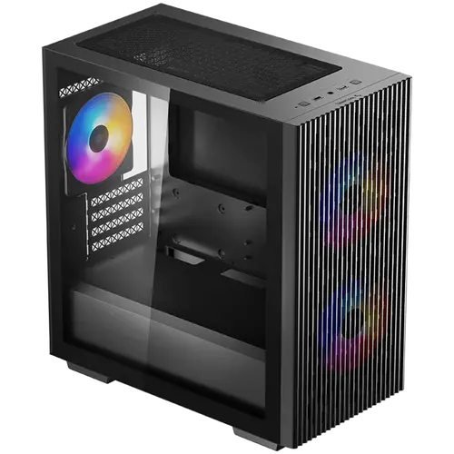 Carcasă DeepCool MATREXX 40 3FS MATX, Mini-ITX / Micro-ATX , 1xUSB2.0, 1xUSB3.0, 1xAudio, ventilator de 120mm preinstalat, ABS+SPCC+Tempered Glass