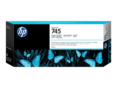 Consumable HP 745 Standard 1-Pack Original Ink Cartridge Photo Black HP DesignJet Z2600, Z