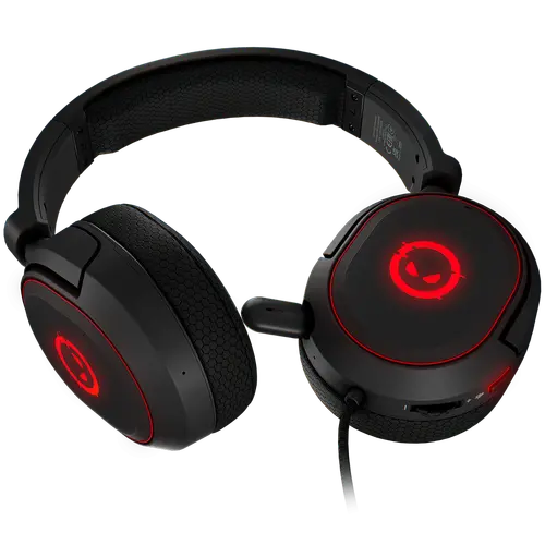 LORGAR Kaya 460, USB Gaming headset with microphone, CM108B, RGB backlight, Plug&Play, USB-A connection cable 2m, fabric ear pads, size: 192*184.7*88mm, 0.329kg, black - image 2