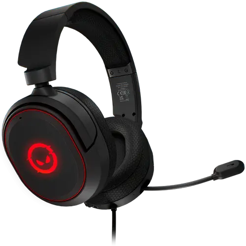 LORGAR Kaya 460, USB Gaming ακουστικά με μικρόφωνο, CM108B, RGB οπίσθιος φωτισμός, Plug&Play, καλώδιο σύνδεσης USB-A 2m, υφασμάτινα μαξιλαράκια - 1