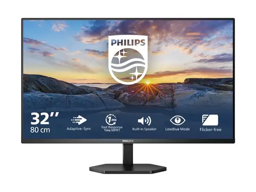 Монитор, Philips 32E1N3100LA31, 31.5" VA WLED, 1920x1080@75Hz, 4ms GtG, 1ms MPRT, 300cd/m2, 3000:1, Mega Infinity DCR, Adaptive Sync, FlickerFree, Low Blue Mode, 5Wx2, Tilt, D-SUB, HDMI - image 4