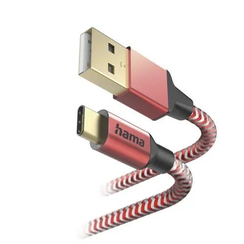 Кабел за зареждане "Reflective" USB-A - USB-C, 201559 - image 1