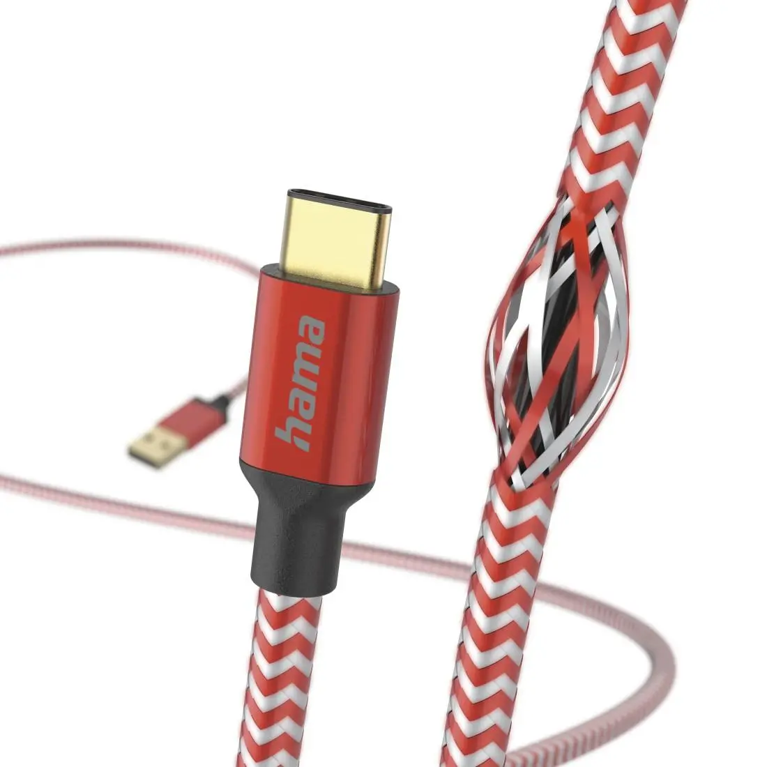 Кабел за зареждане "Reflective" USB-A - USB-C, 201559 - image 2