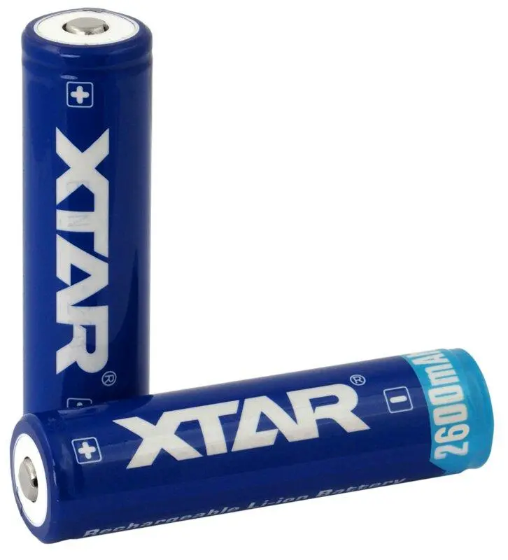 Акумулаторна батерия XTAR за фенери 18650 със защита , 2600mAh, Li-ion - image 1