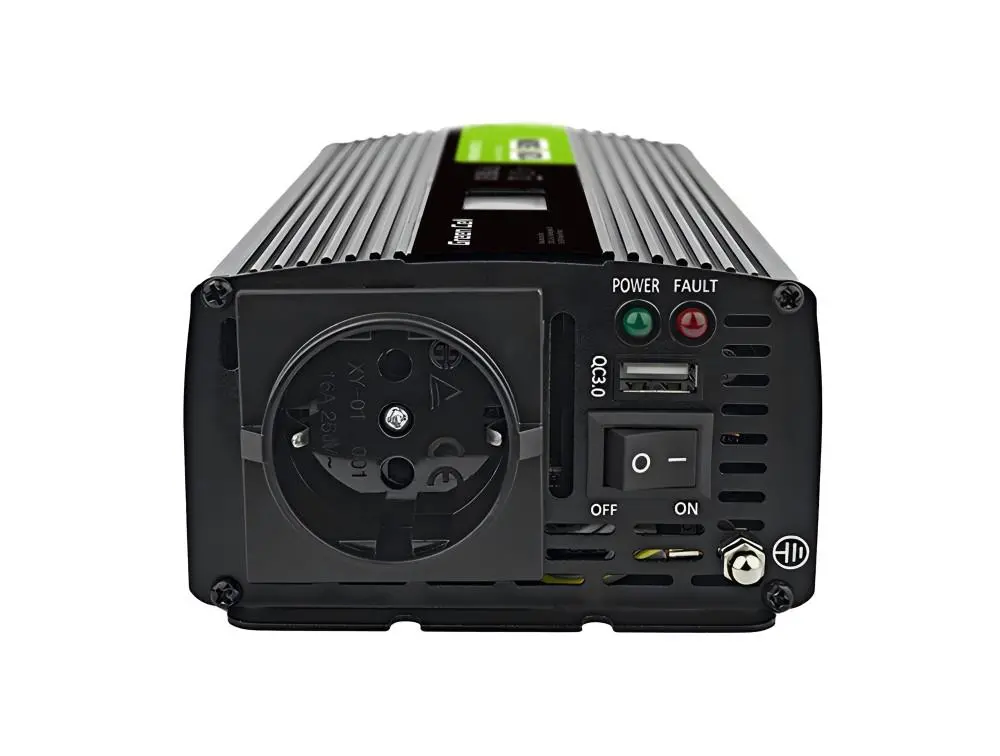 Invertor GREEN CELL, 12/220V, DC/AC, 500W/1000W INVGC12P500LCD LCD, Sinusoidă pură - image 2