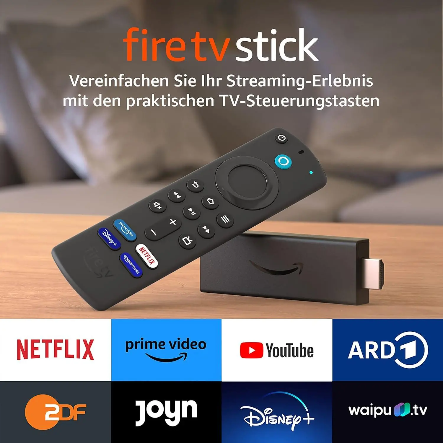 Мултимедиен плеър AMAZON Fire TV Stick Max, Wi-Fi 6, Alexa Voice Remote, Черен - image 1