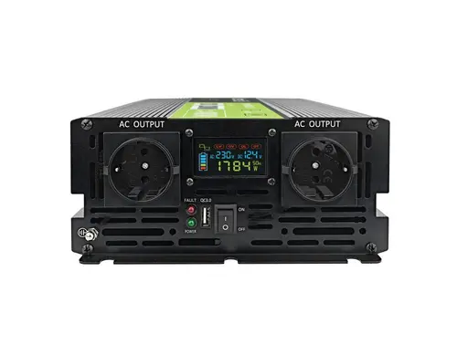 Invertor GREEN CELL, 12/220V, DC/AC, 2000W/4000W, INVGCP2000LCD LCD Undă sinusoidală pură - 3