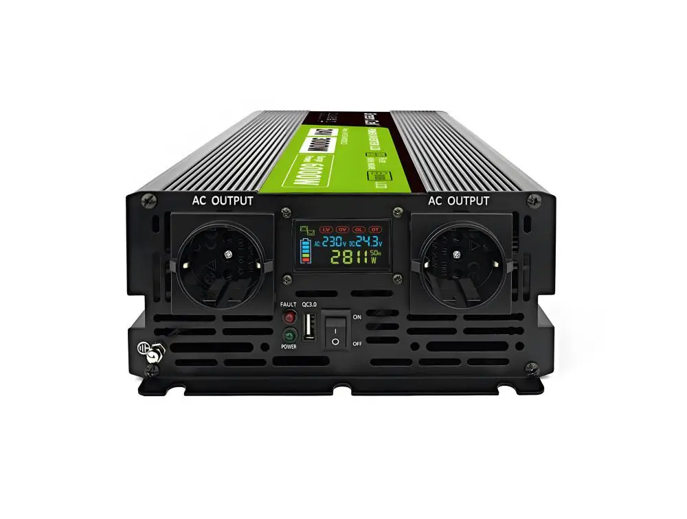 Инвертор GREEN CELL, 24/220V,  DC/AC, 3000W/6000W, чиста синусоида - image 2