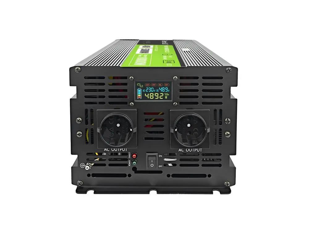 Инвертор GREEN CELL, 48/220V,  DC/AC, 5000W/10000W,INVGCP5000LCD  LCD чиста синусоида - image 2