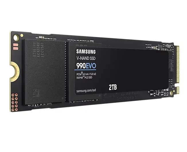 Твърд диск, Samsung SSD 990 EVO 2TB PCIe 4.0 NVMe 2.0 M.2 V-NAND TLC, 256-bit Encryption, Read 5000 MB/s Write 4200 MB/s - image 3