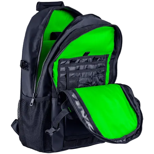 Razer Rogue 15 Backpack V3, Black, Tear- and water-resistant exterior, TPU padded scratch proof interior, Dedicated laptop compartment, Fits most laptops up to 15", 460 mm x 320 mm x 170 mm, 100% Polyester - image 2