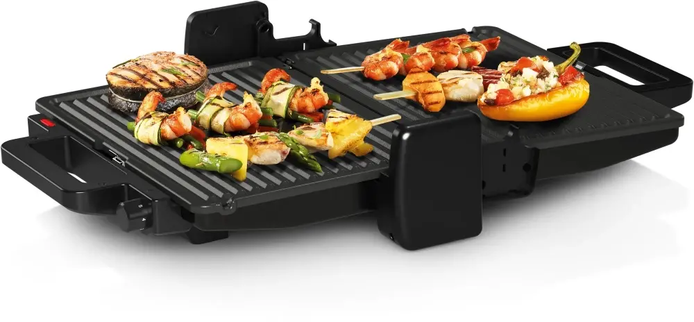 Контактен грил, Bosch TCG3323, Contact grill 3 in 1, 2000 W,  Removable aluminum grill plates with non-stick ceramic coating, black - image 6