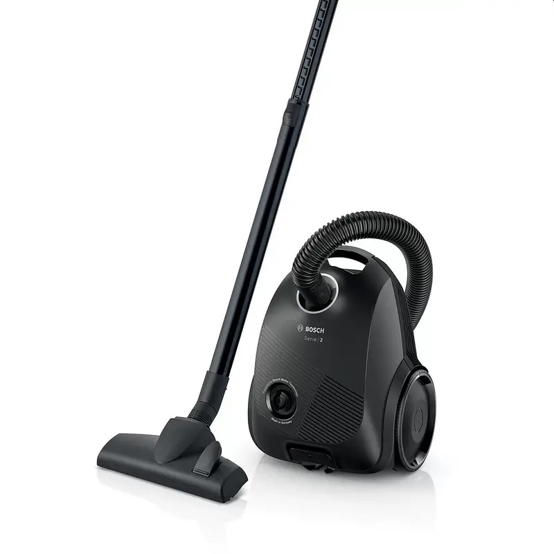 Прахосмукачка, Bosch BGBS2LB1, Vacuum cleaner with bag 3.5 l, Series 2, 600W, 80 dB(A), black