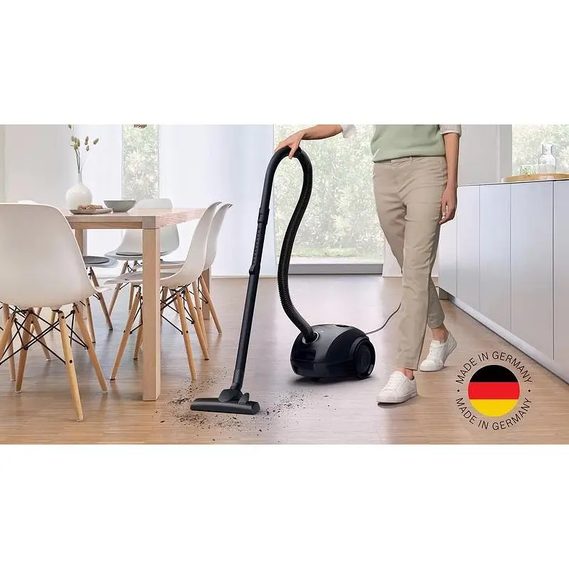 Прахосмукачка, Bosch BGBS2LB1, Vacuum cleaner with bag 3.5 l, Series 2, 600W, 80 dB(A), black - image 4