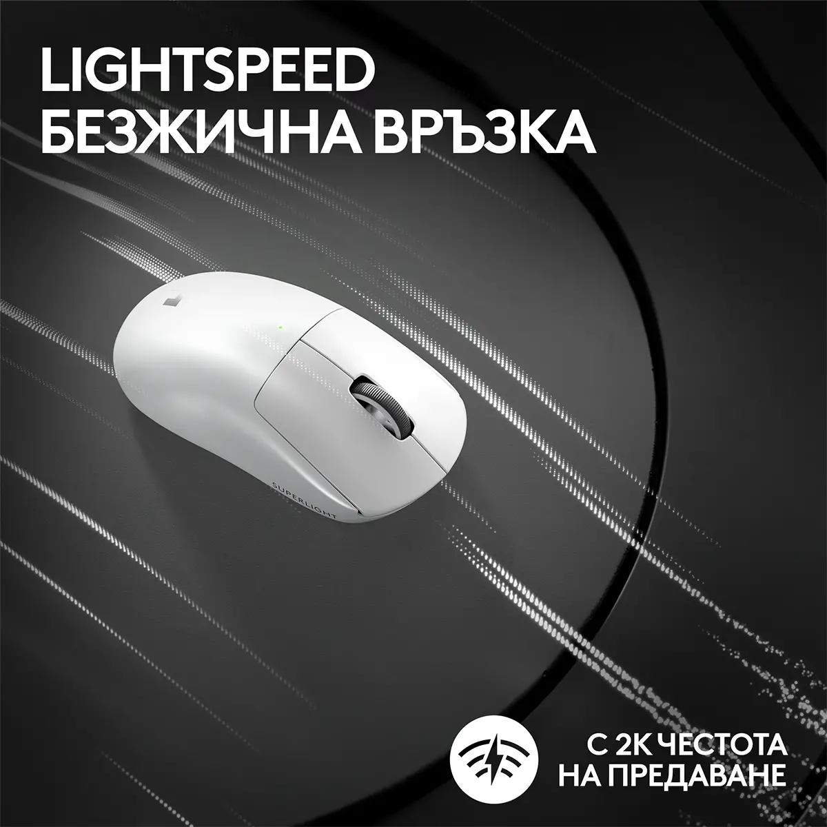 Мишка, Logitech G PRO X SUPERLIGHT 2 LIGHTSPEED Gaming Mouse - WHITE - 2.4GHZ - N/A - EER2-933 - #933 - image 3