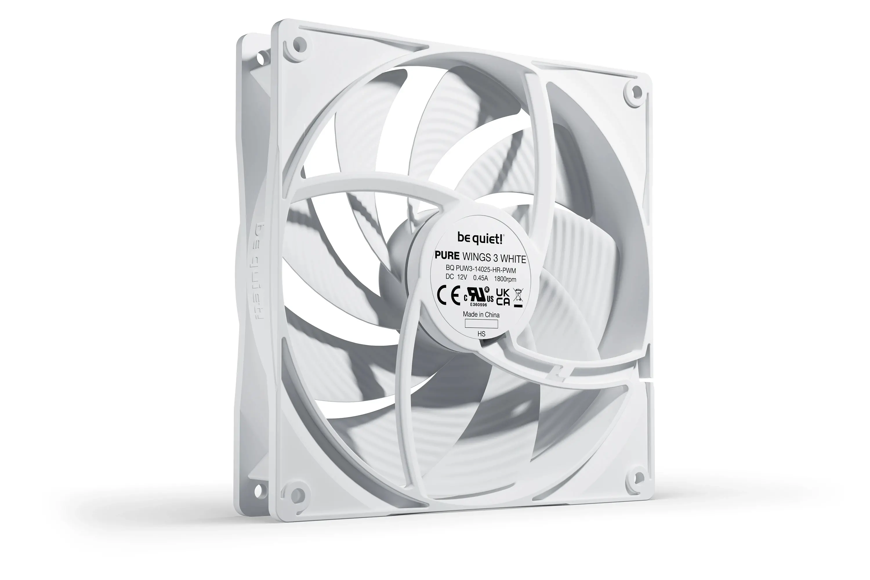 be quiet! вентилатор Fan 140mm - Pure Wings 3 140mm PWM high-speed White - image 1